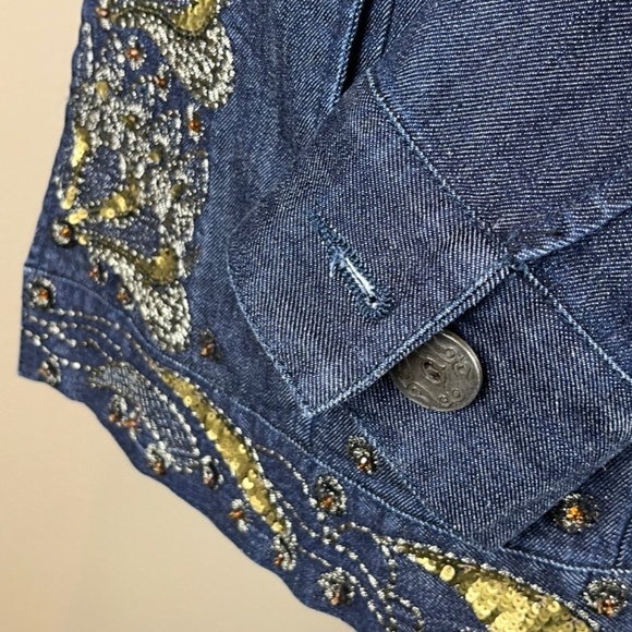 Chico’s Denim collared jacket - Picture 8 of 10